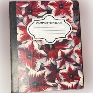 Floral Composition Book Bundle | Matching Pencil Cup | Clip Holders